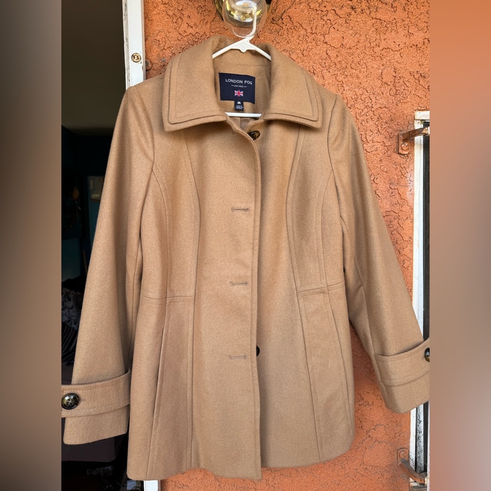 London Fog Women's Camel Trench Coat